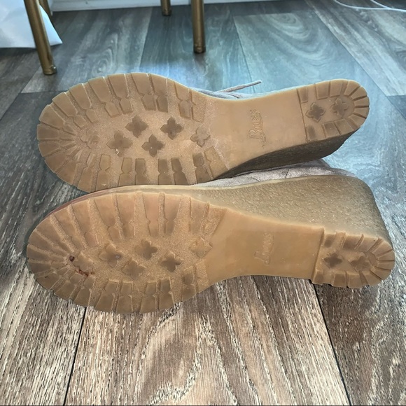 G.H Bass Tan Wedge Suede Ankle Boots Size 8 - Picture 14 of 14